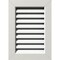 Ekena Millwork Vertical Gable Vent Functional, PVC Gable Vent w/ 1" x 4" Flat Trim Frame, 34"W x 12"H GVPVE34X1201FUN - alternate 1